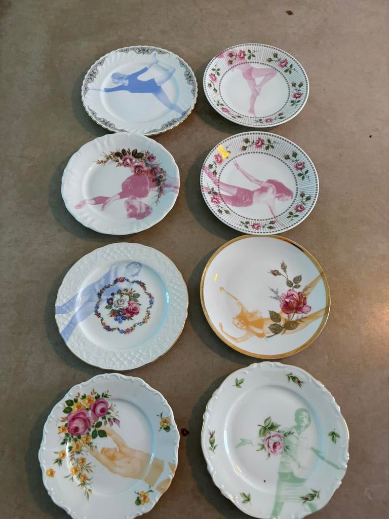 Gebaksbordjes 8, Antiek en Kunst, Ophalen