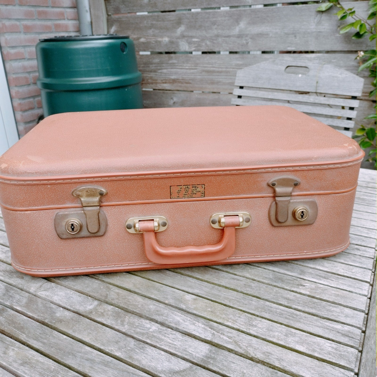 Oud maar gaaf koffertje 49x34x17 cm hoog., Sieraden, Tassen en Uiterlijk, Koffers, Ophalen, Minder dan 50 cm, Minder dan 35 cm