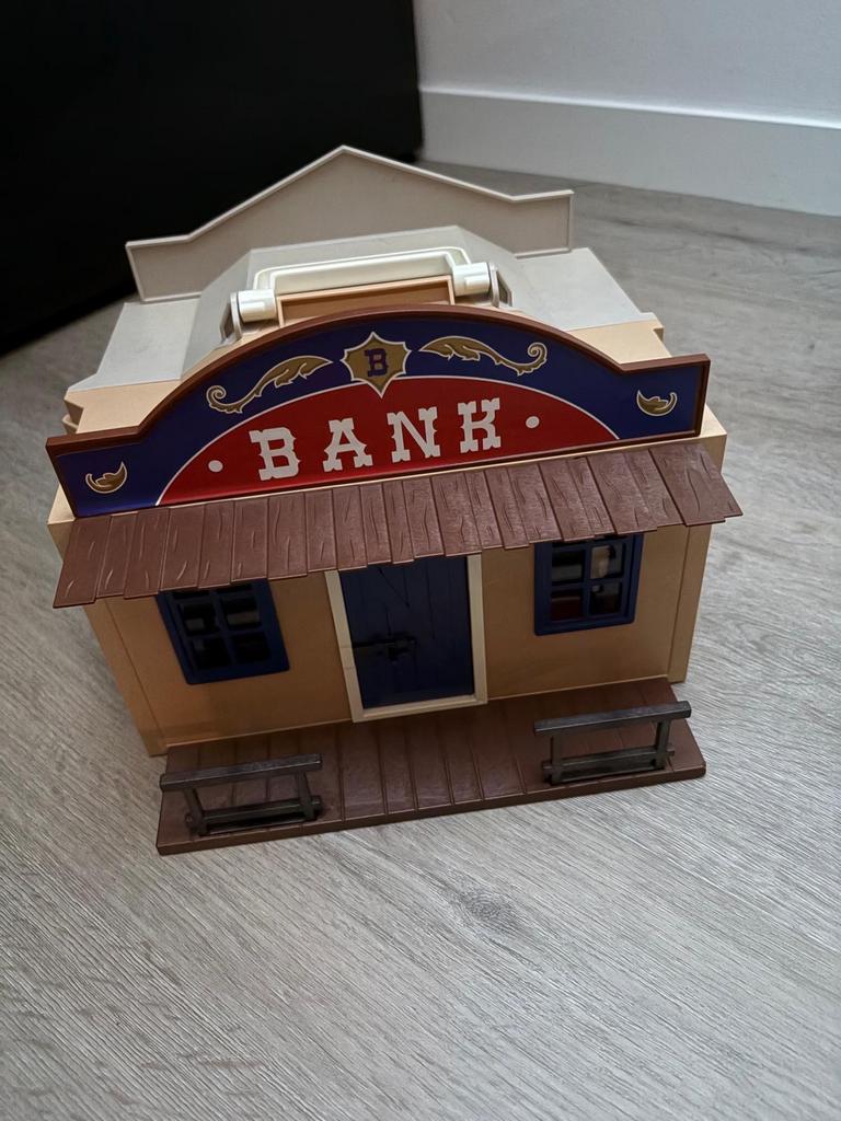 Playmobil 4398 Western Bank Draagkoffer, Ophalen, Gebruikt