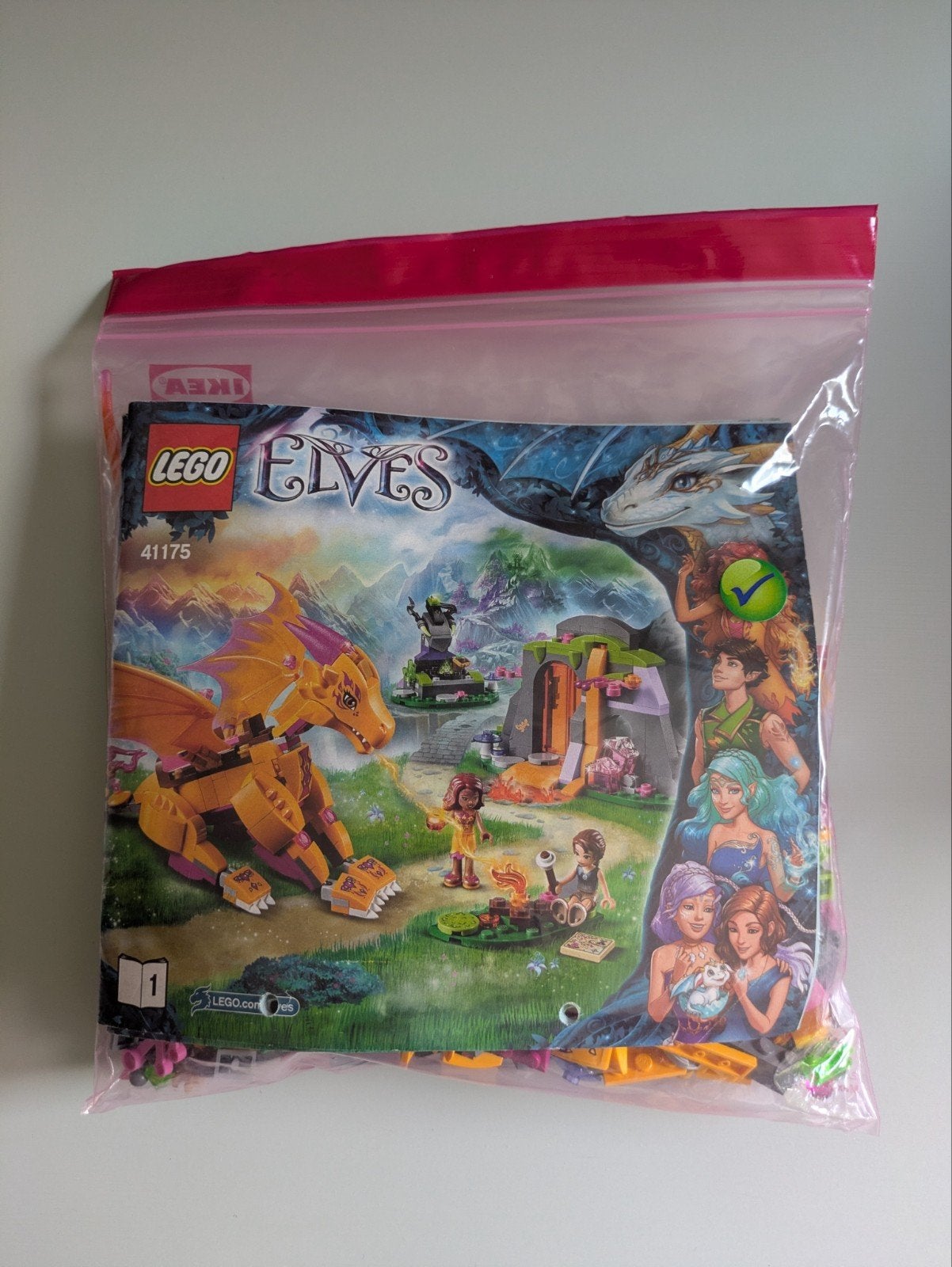 Lego Elves 41175 Vuurdraak, Ophalen of Verzenden, Zo goed als nieuw