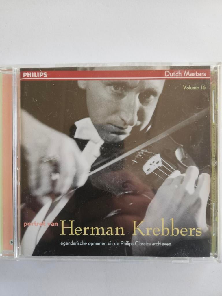 Portret van Herman Krebbers - Dutch Masters Volume 16, Ophalen of Verzenden, Romantiek, Zo goed als nieuw, Orkest of Ballet