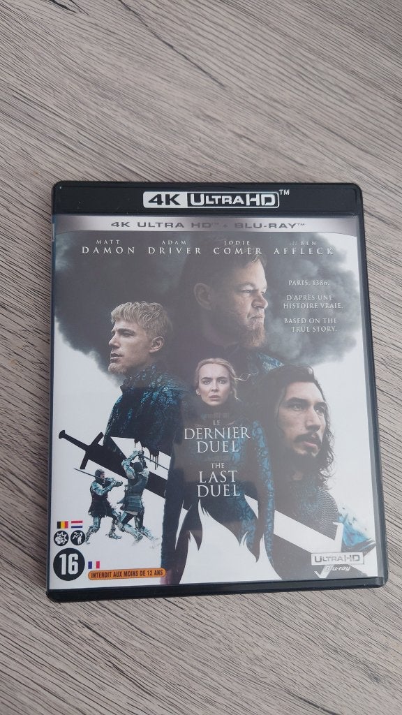 The Last Duel 4K Blu ray + Blu ray, Engels, Film, 4K Ultra HD Blu-ray, Ophalen of Verzenden