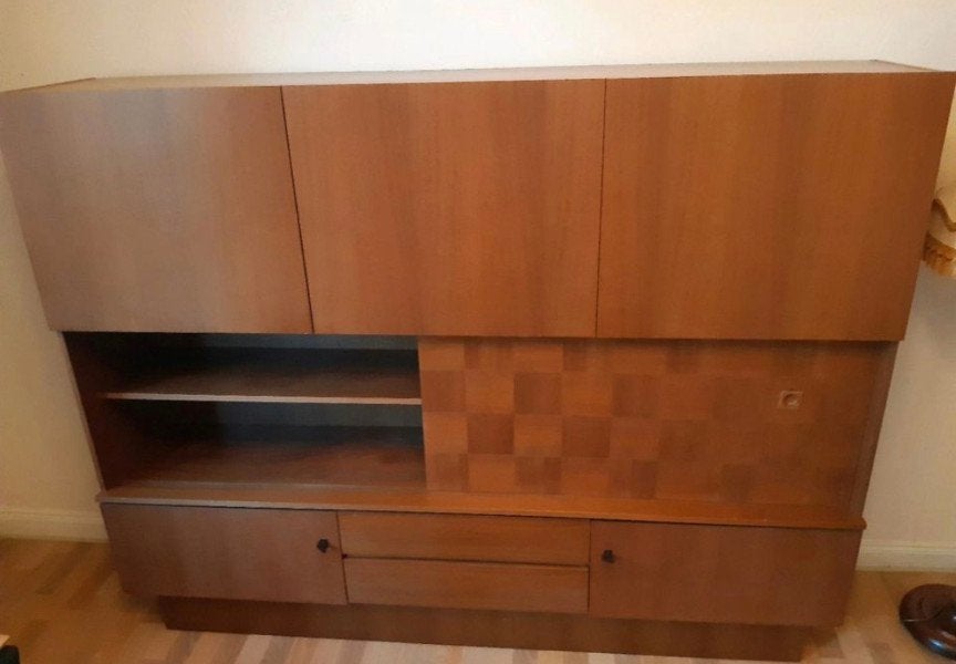 Vintage kast High Board Art Deco-look Mid Century dressoir, Ophalen, Vintage, Met lade(s), Zo goed als nieuw