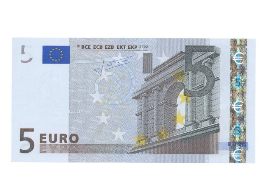 Nederland 5 euro 2002 Trichet UNC, Postzegels en Munten, Bankbiljetten | Nederland, Ophalen of Verzenden, Euro's, Los biljet