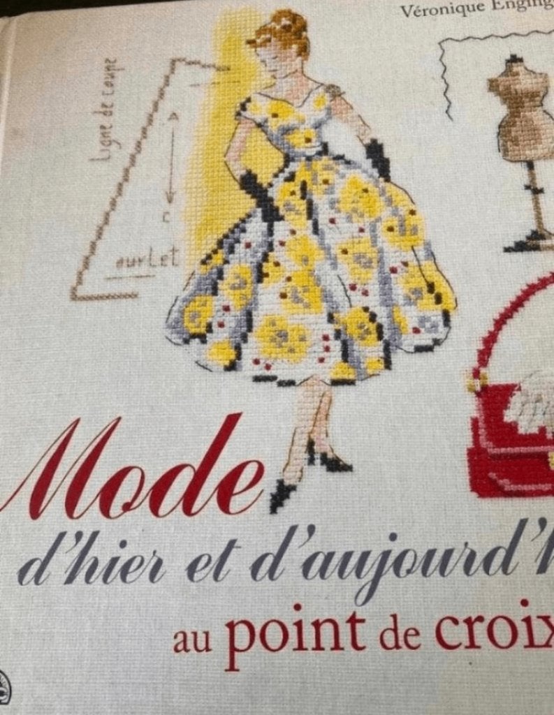 MODE d' hier et d'aujourd' hui V. ENGINGER au Point de Croix, Verzenden, Zo goed als nieuw, Handborduren, Patroon