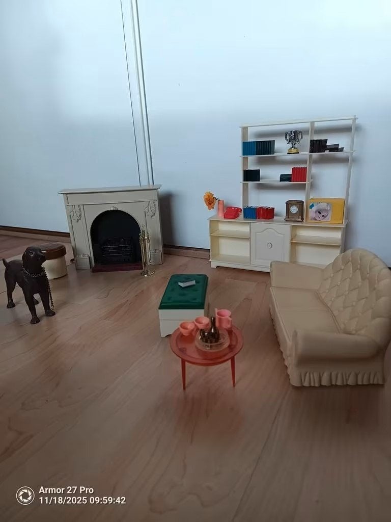 Vintage Sindy Woonkamer Set - Goede Staat!, Ophalen of Verzenden, Zo goed als nieuw, Accessoires