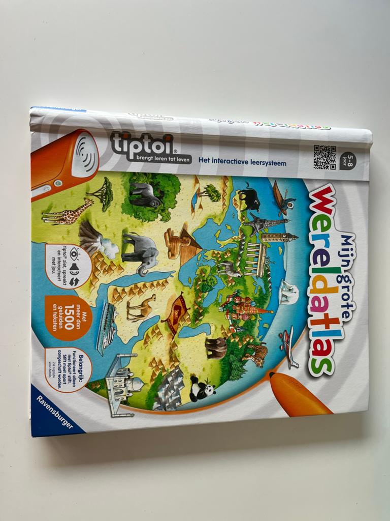 Tiptoi Boek: Mijn grote wereldatlas - Interactief leren, Kinderen en Baby's, Speelgoed | Educatief en Creatief, Ophalen of Verzenden