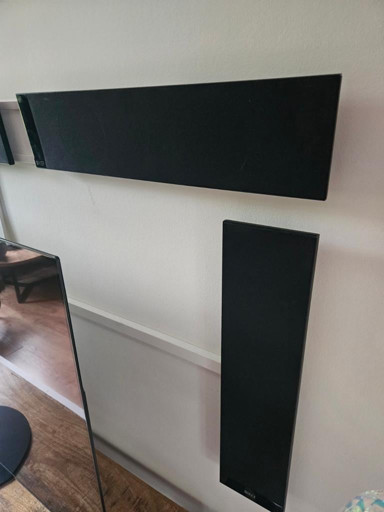 Kef T301 surround set, Gebruikt, Complete surroundset, 120 watt of meer, Ophalen