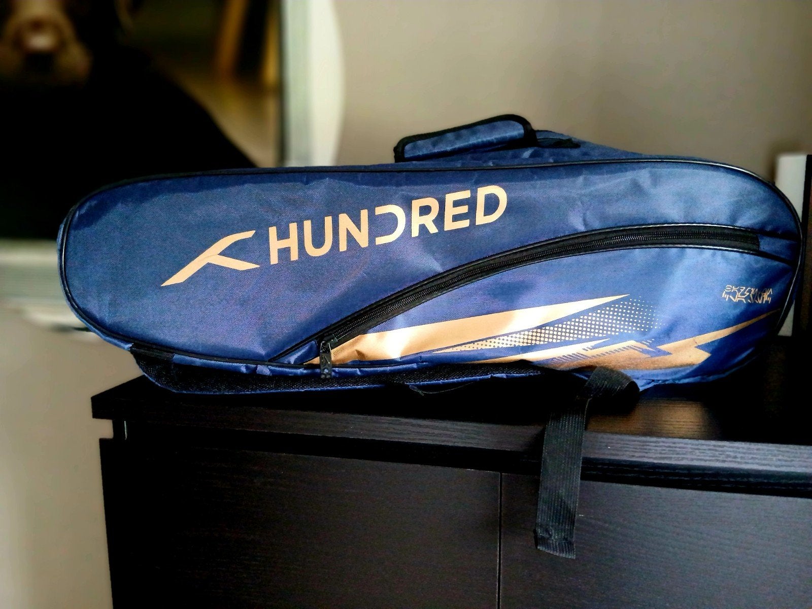 Badmintonrackets met tas - Gebruikt, Sport en Fitness, Badminton, Ophalen, Gebruikt, Racket(s)