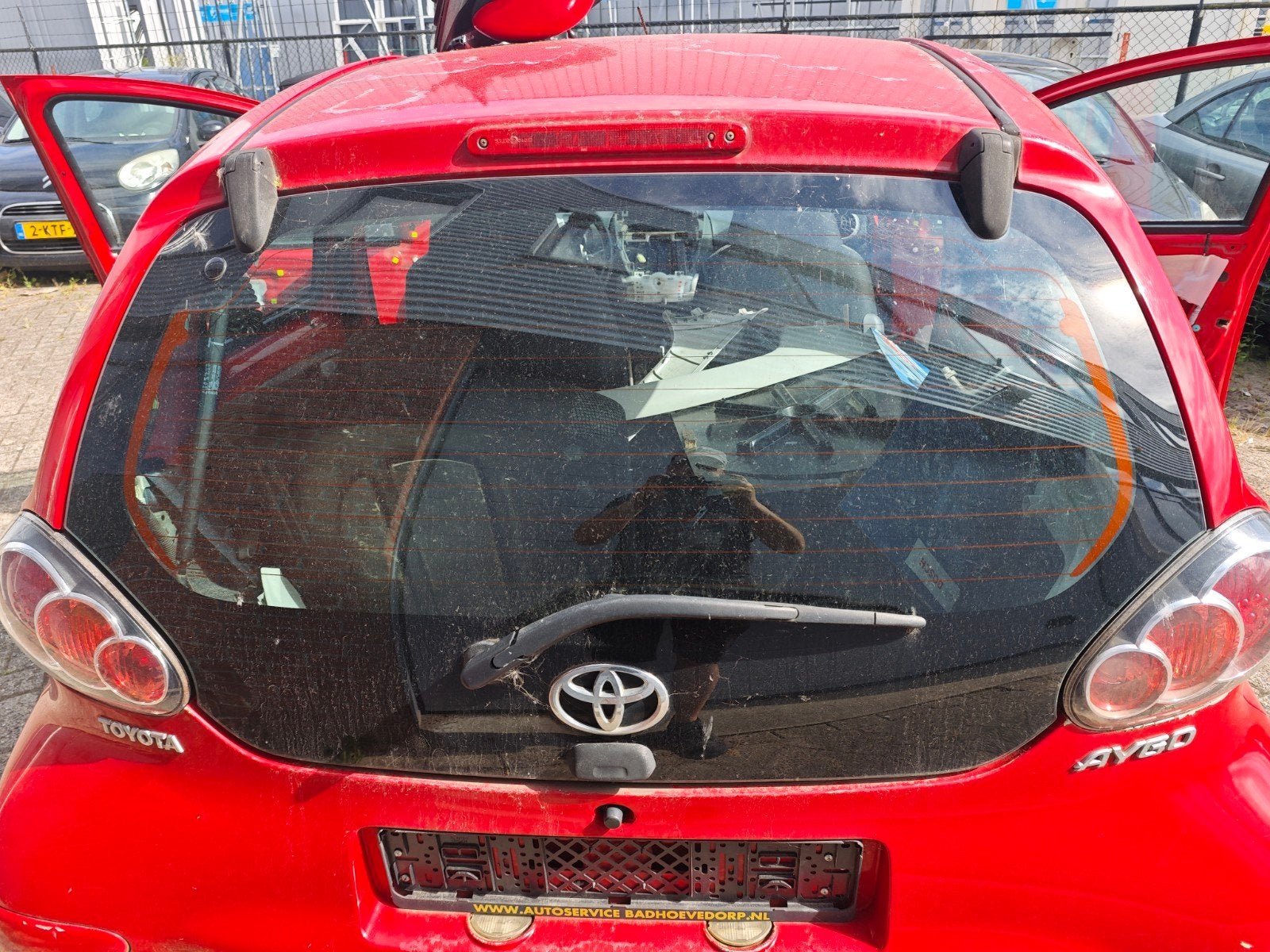 Toyota Aygo 2012 achterraam, Ophalen, Gebruikt, Toyota