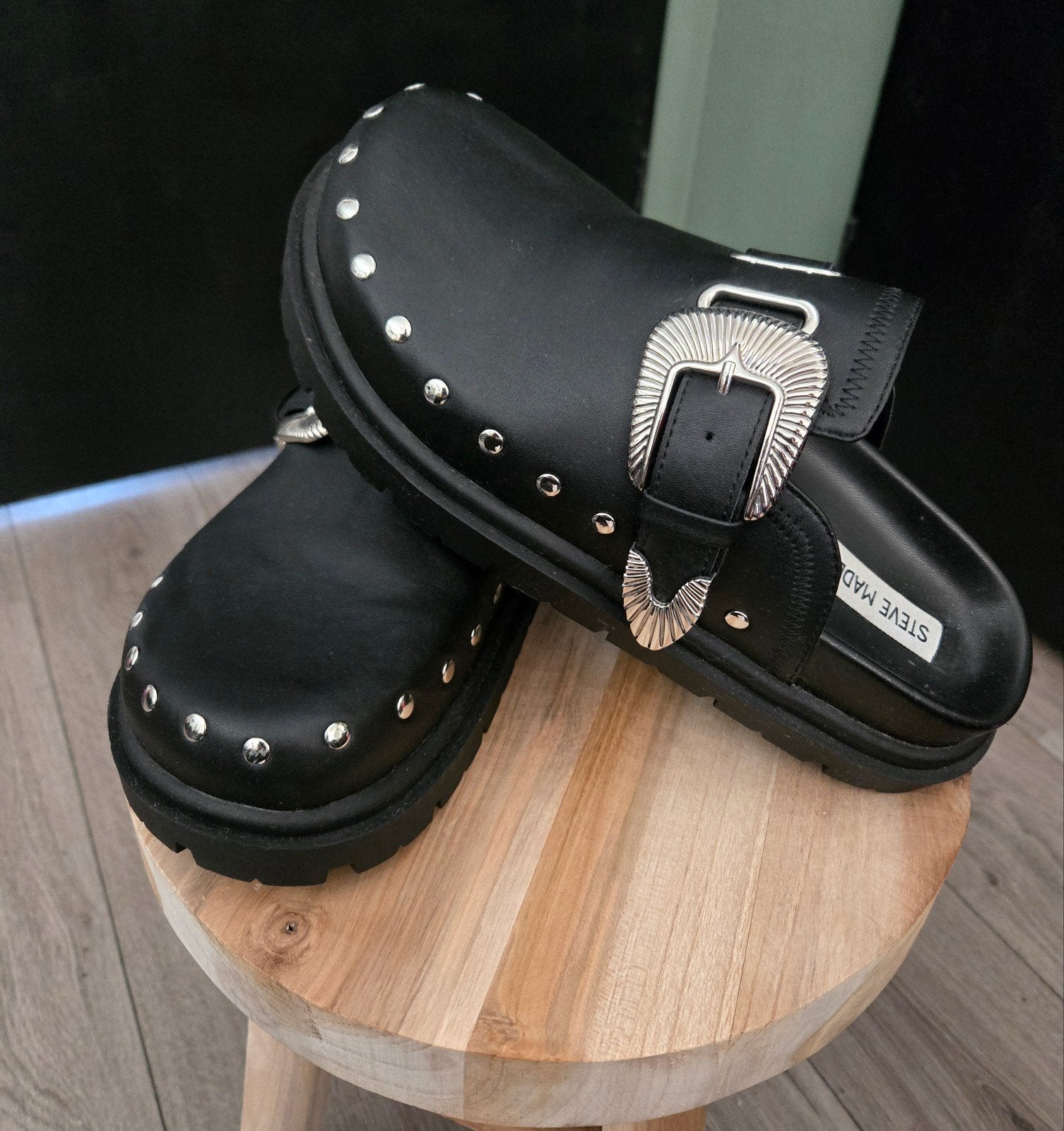 Steve Madden Privvy Clogs Zwart Maat 39 Nieuw, Kleding | Dames, Steve Madden, Nieuw, Ophalen of Verzenden, Instappers