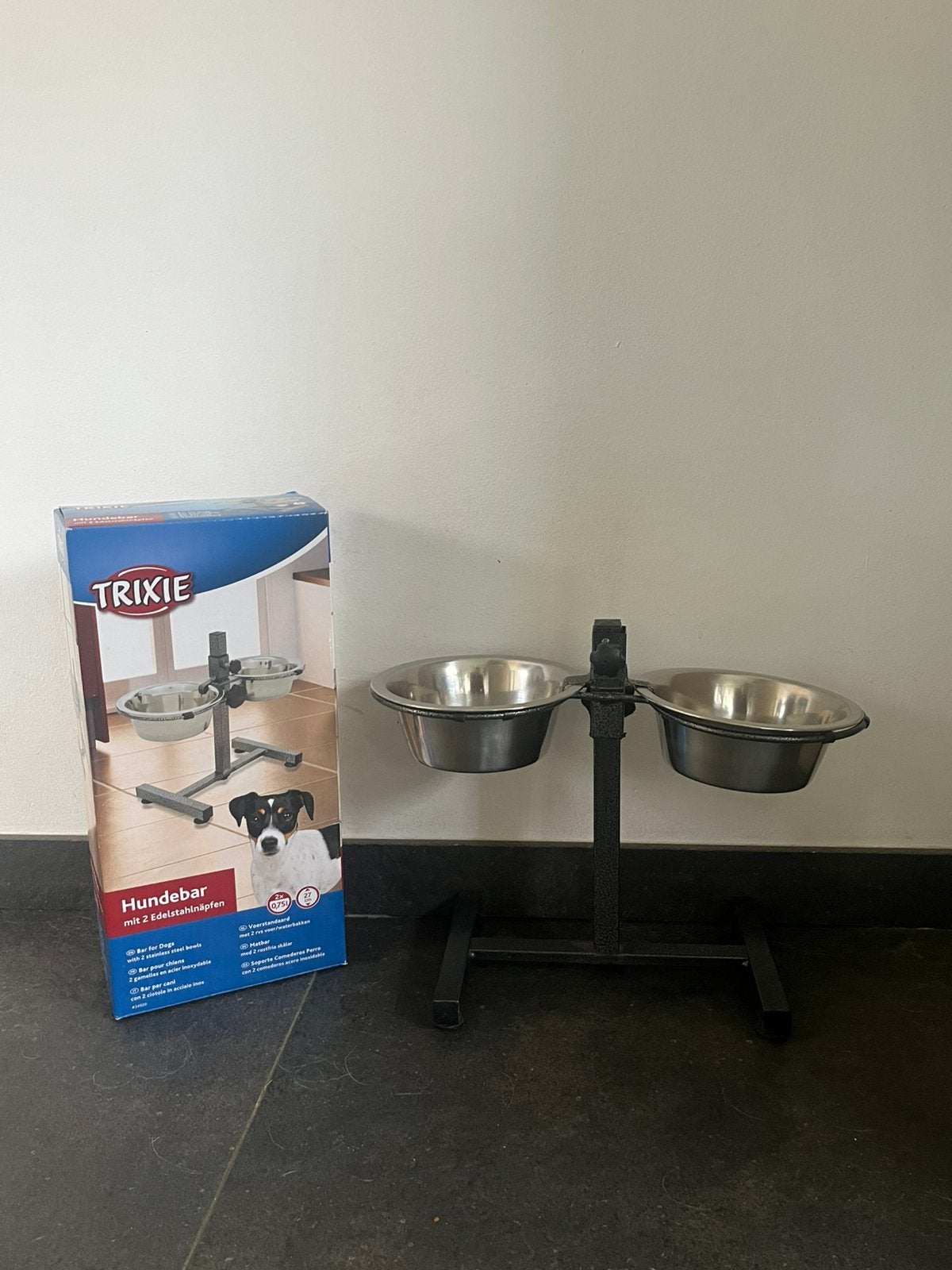 Voer - drink bakjes op standaard voor pup/kleine hond Trixie, Dieren en Toebehoren, Hondenvoerbakken en Drinkbakken, Ophalen, Verstelbaar