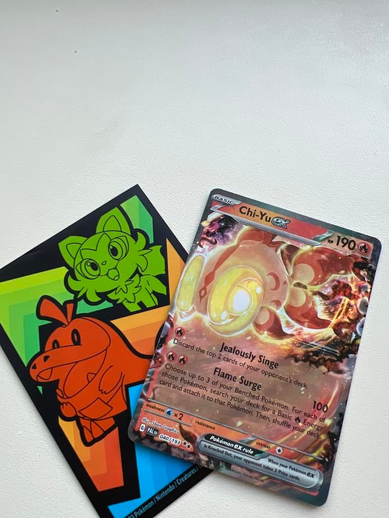 Pokémon Kaart: Chi-Yu ex (PAL 040/193) - Zo goed als nieuw, Ophalen, Zo goed als nieuw, Losse kaart