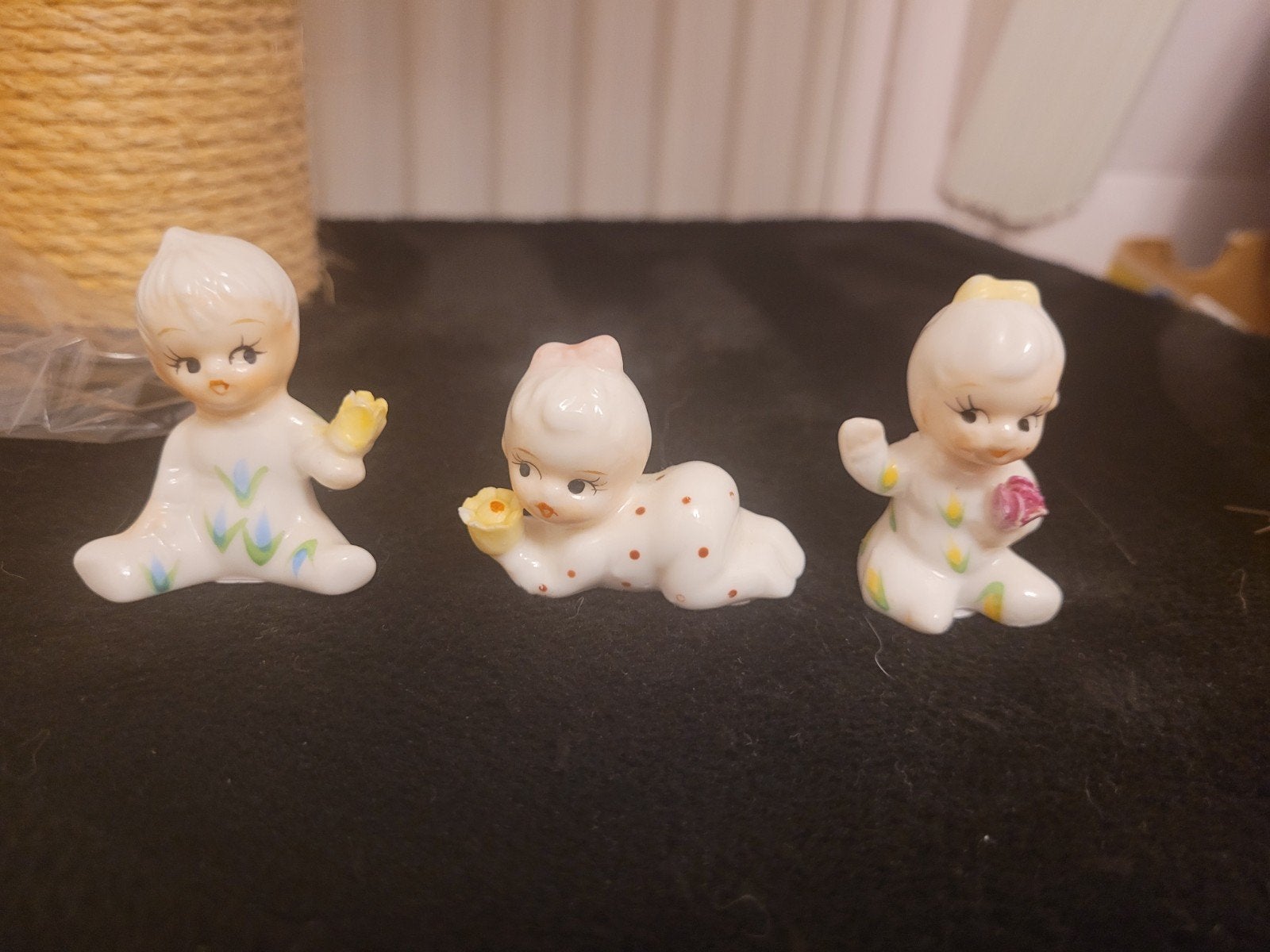 Napco porcelein baby meisjes van de maand, Ophalen of Verzenden, Gebruikt
