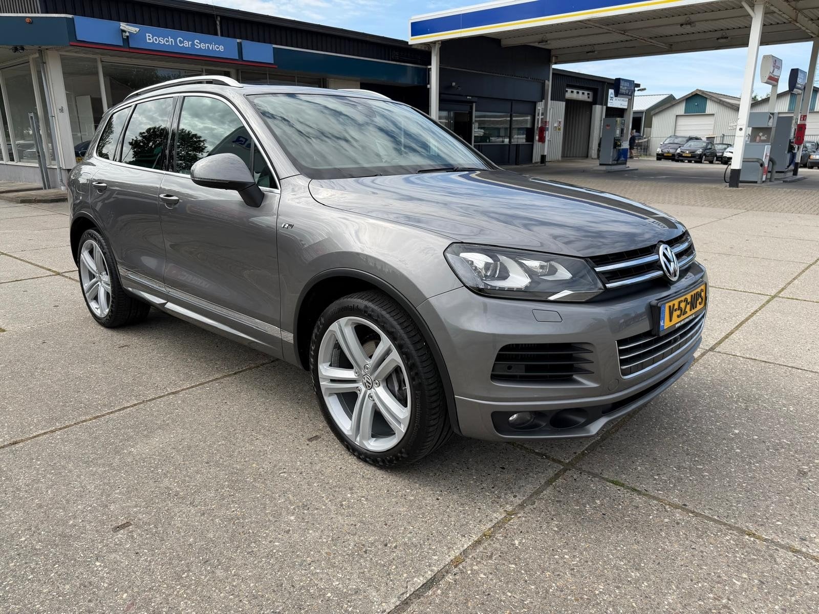 Volkswagen Touareg 3.0 V6 R-Line Grijs Kenteken Marge, Auto's, Automaat, Euro 5, Zwart, Volkswagen