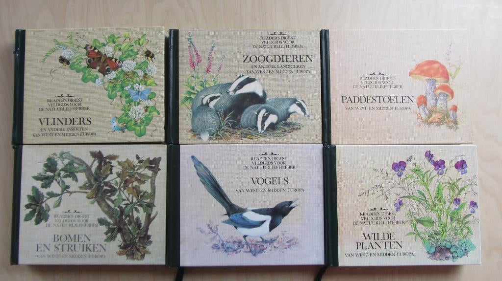 6 veldgidsen Readers Digest, Boeken, Ophalen of Verzenden, Zo goed als nieuw, Natuur algemeen