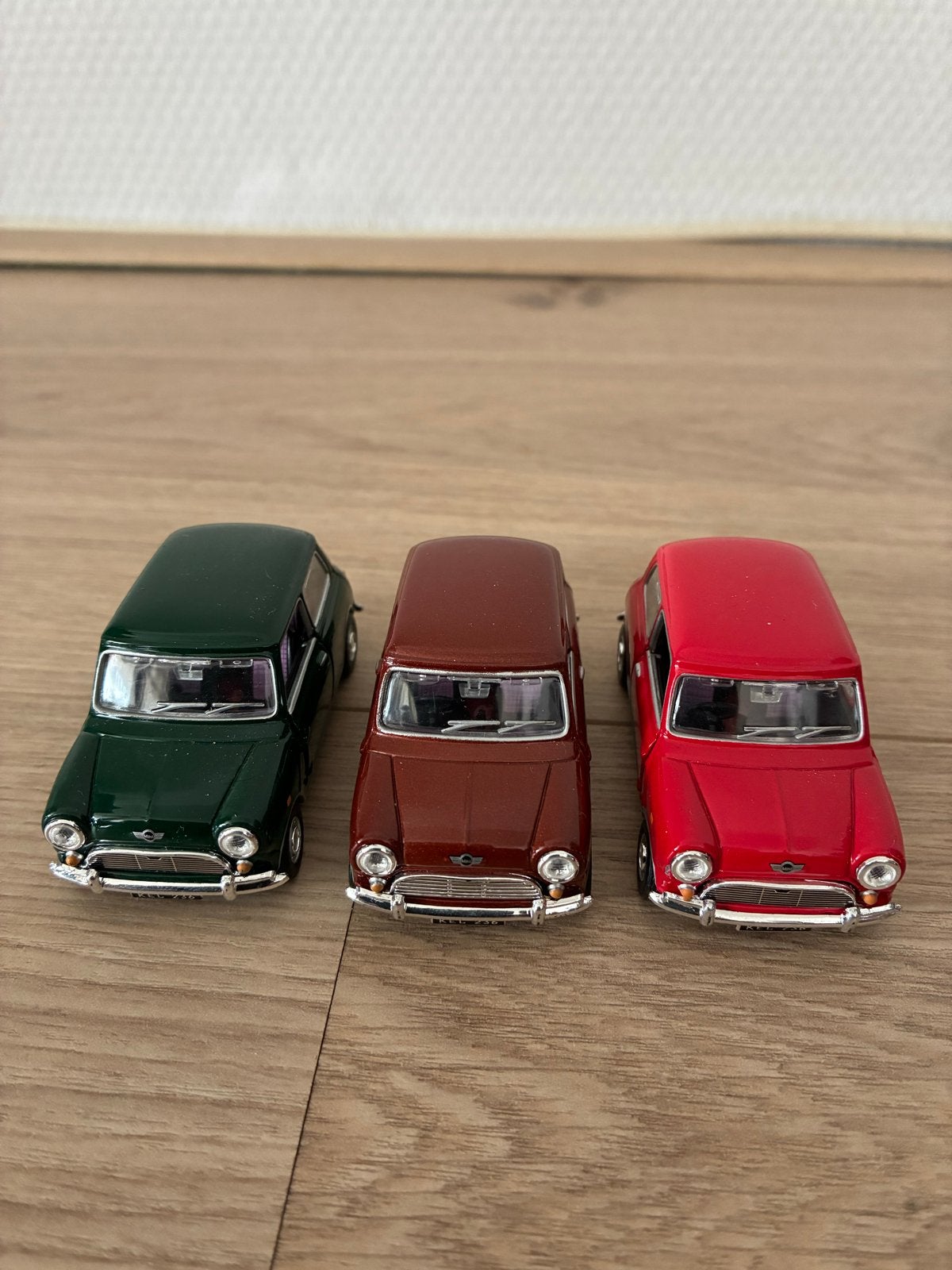 Set van 3 Mini Cooper modelauto's 1:43, Verzenden, Gebruikt, Auto, Overige merken