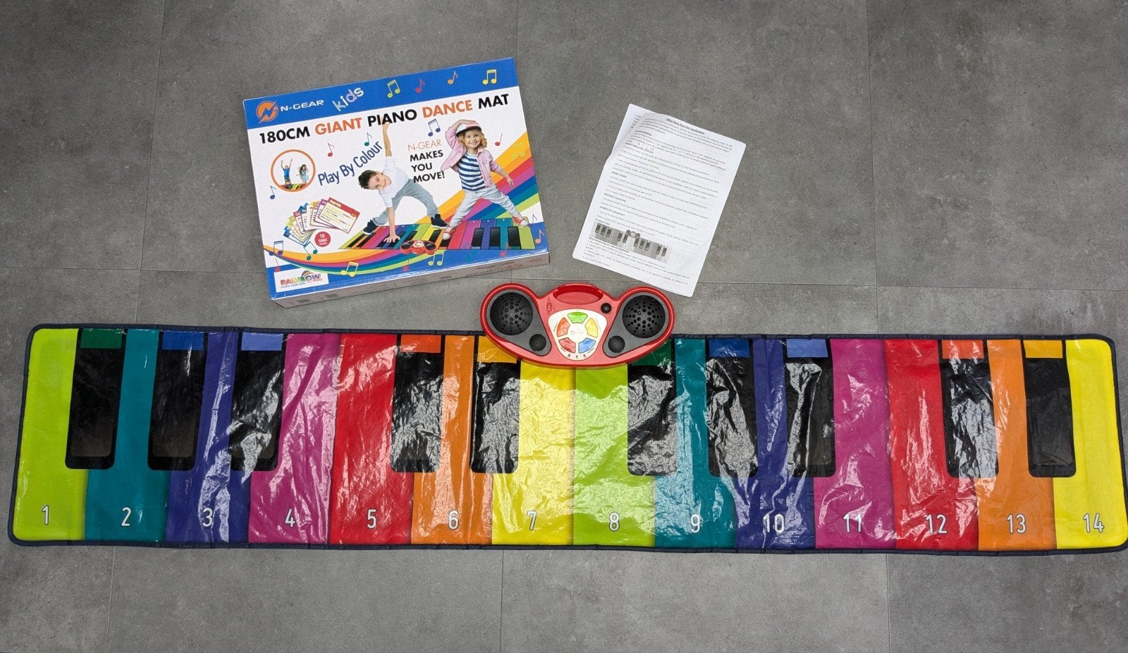 N-Gear Kids 180cm Giant Piano Dansmat, Kinderen en Baby's, Ophalen of Verzenden, Zo goed als nieuw, Met geluid