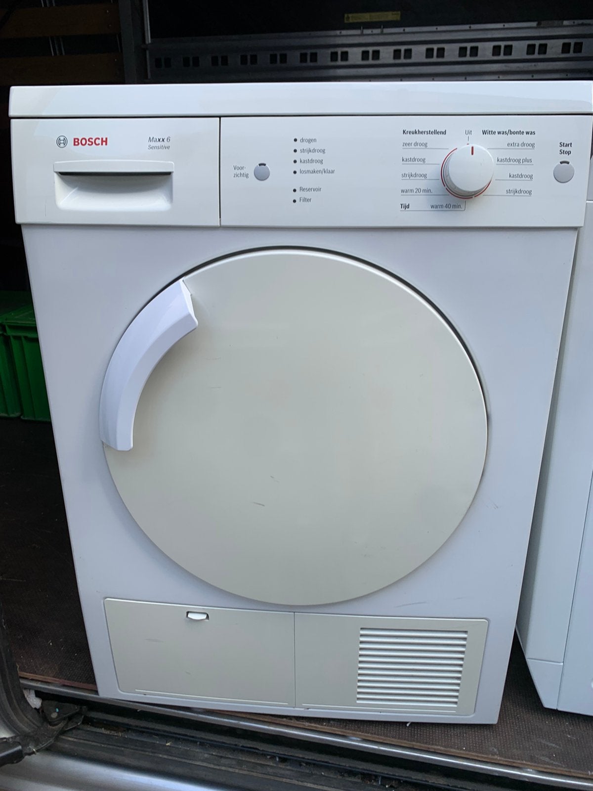 Bosch maxx 6 sensitive wasdroger, Witgoed en Apparatuur, Ophalen, 6 tot 8 kg, Gebruikt, 85 tot 90 cm