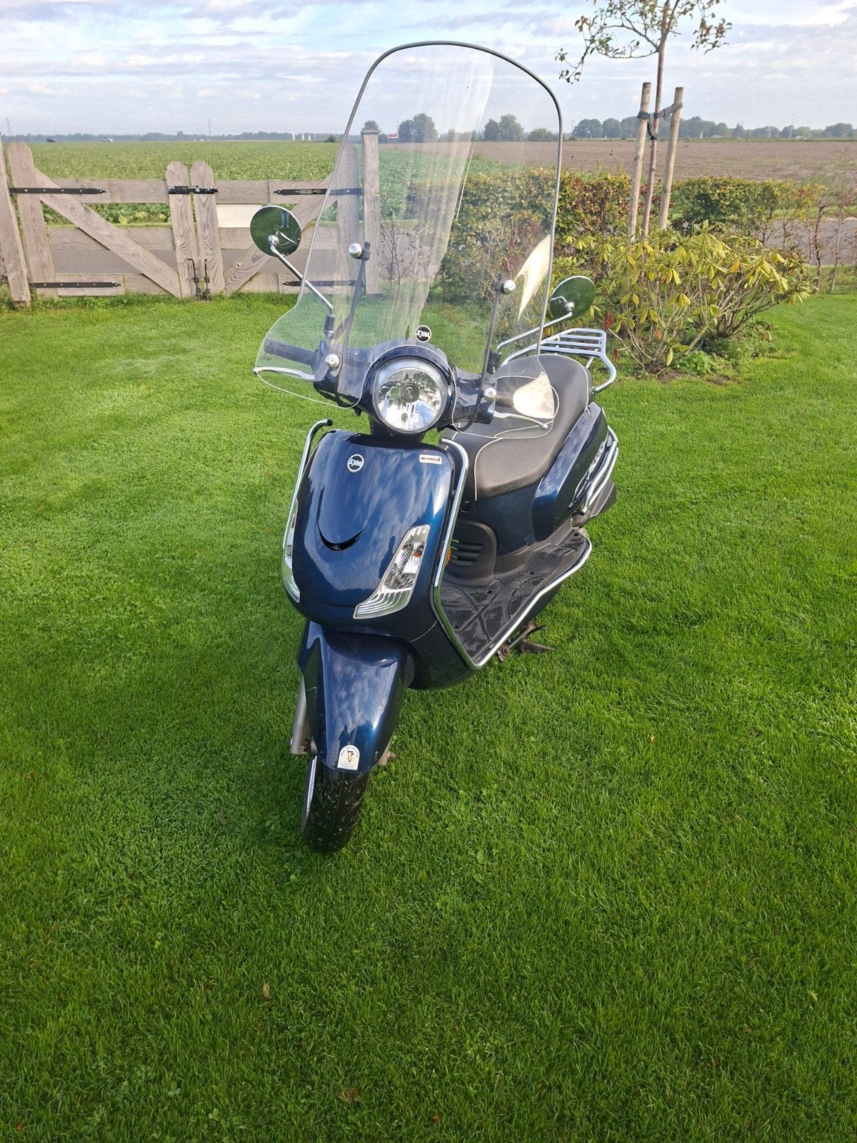 Sym Fiddle II Scooter 2018 - Blauw, 7000km, Fietsen en Brommers, Ophalen, Gebruikt, Fiddle