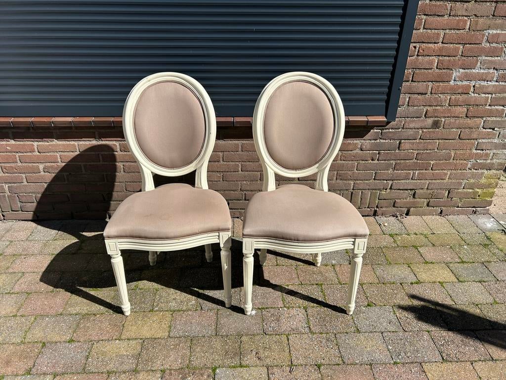 Twee eetkamerstoelen, Ophalen, Gebruikt, Twee, Bruin