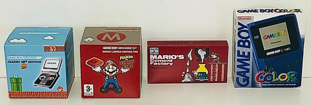 | 4 Stuks Repro Boxes | Nintendo SP, GameBoy |, Spelcomputers en Games, Spelcomputers | Nintendo Portables | Accessoires, Nieuw