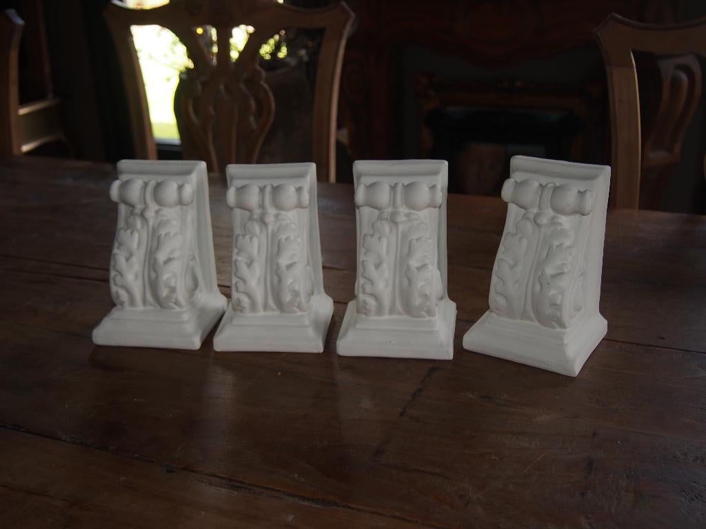 4 brocante wandornamenten/Consoles, Ophalen of Verzenden