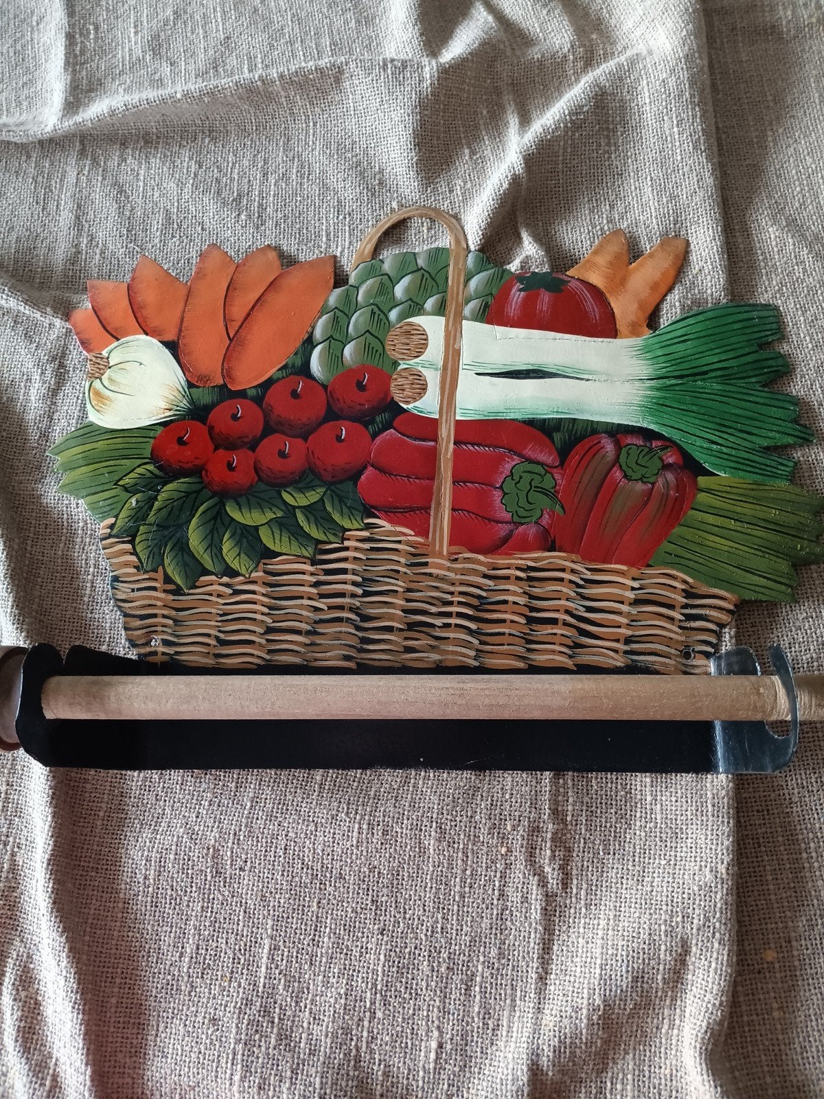 Brocante Keukenrolhouder, Ophalen of Verzenden