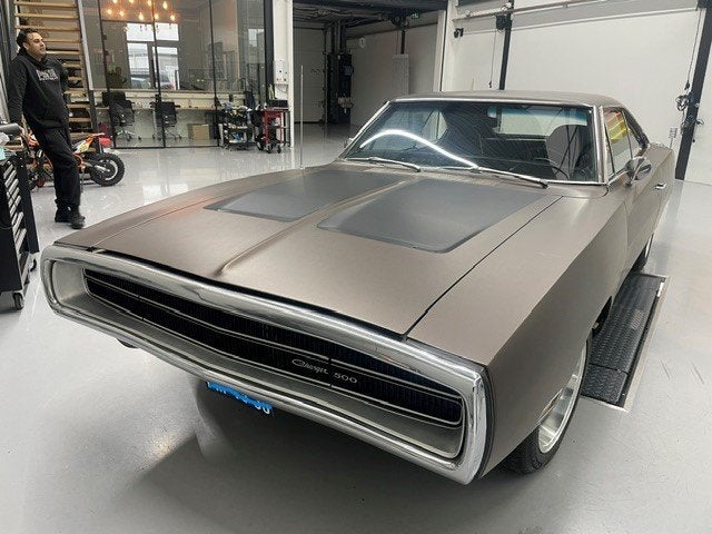 Dodge charger 1970, Auto's, Automaat, Achterwielaandrijving, Zwart, Bruin