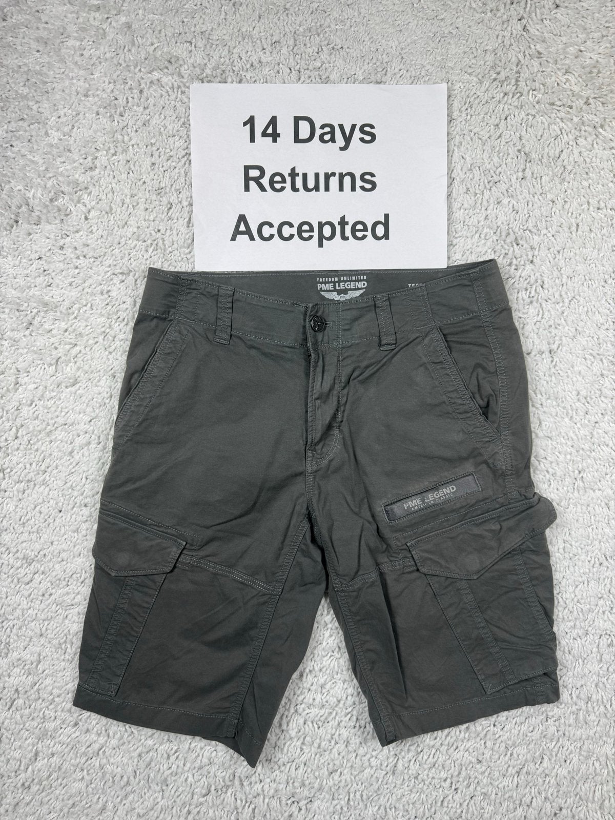 PME Legend Cargo Short - Donkergrijs - W30 2814, Verzenden, Overige maten, Zo goed als nieuw, H
