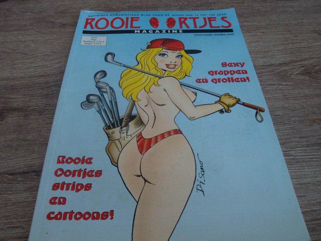 rooie oortjes-sexy grappen en grollen, Eén stripboek, Ophalen of Verzenden, Gelezen