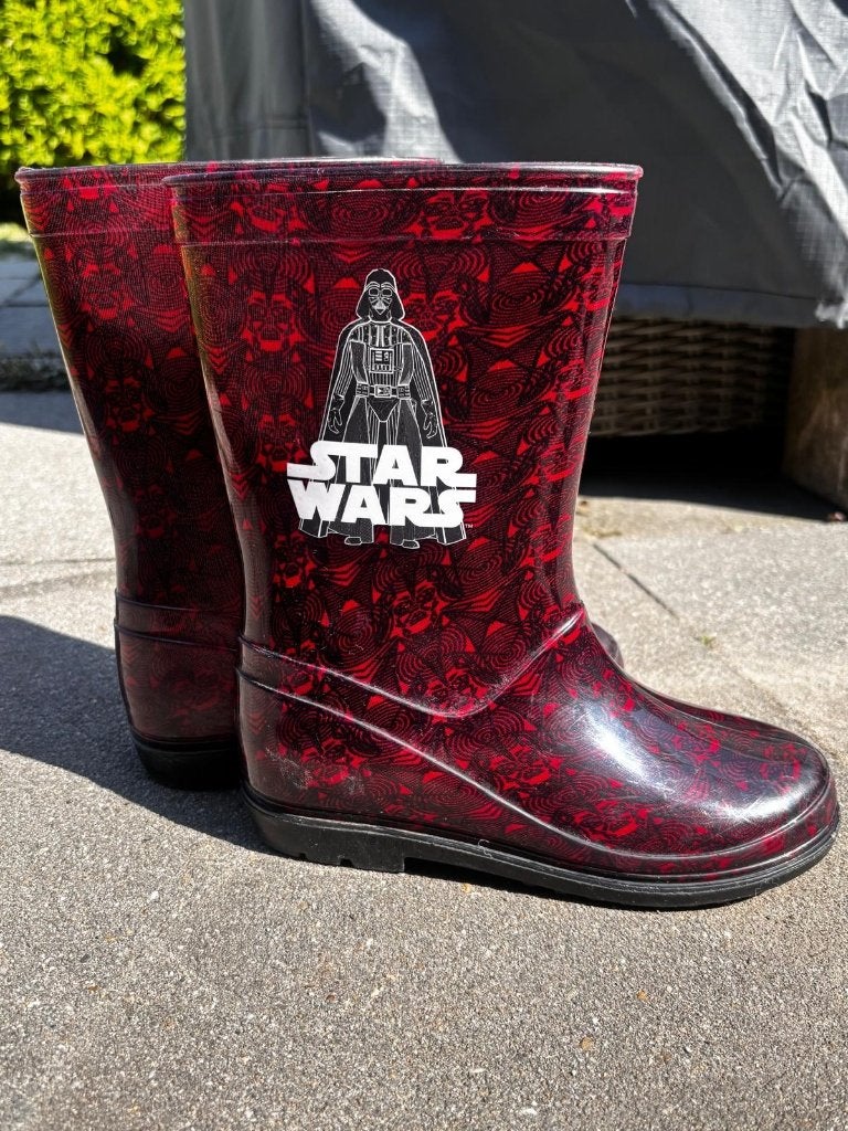 Star Wars -regen laarzen maat 33  droge voeten  in de regen, Ophalen of Verzenden, Jongen, Star Wars -regen laarzen, Laarzen