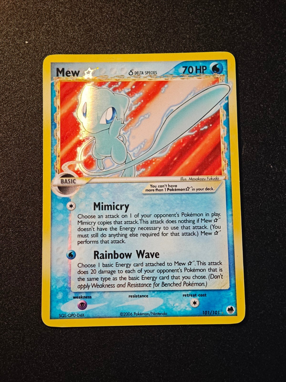 Mew gold star Delta Species 101, Hobby en Vrije tijd, Verzamelkaartspellen | Pokémon, Ophalen of Verzenden