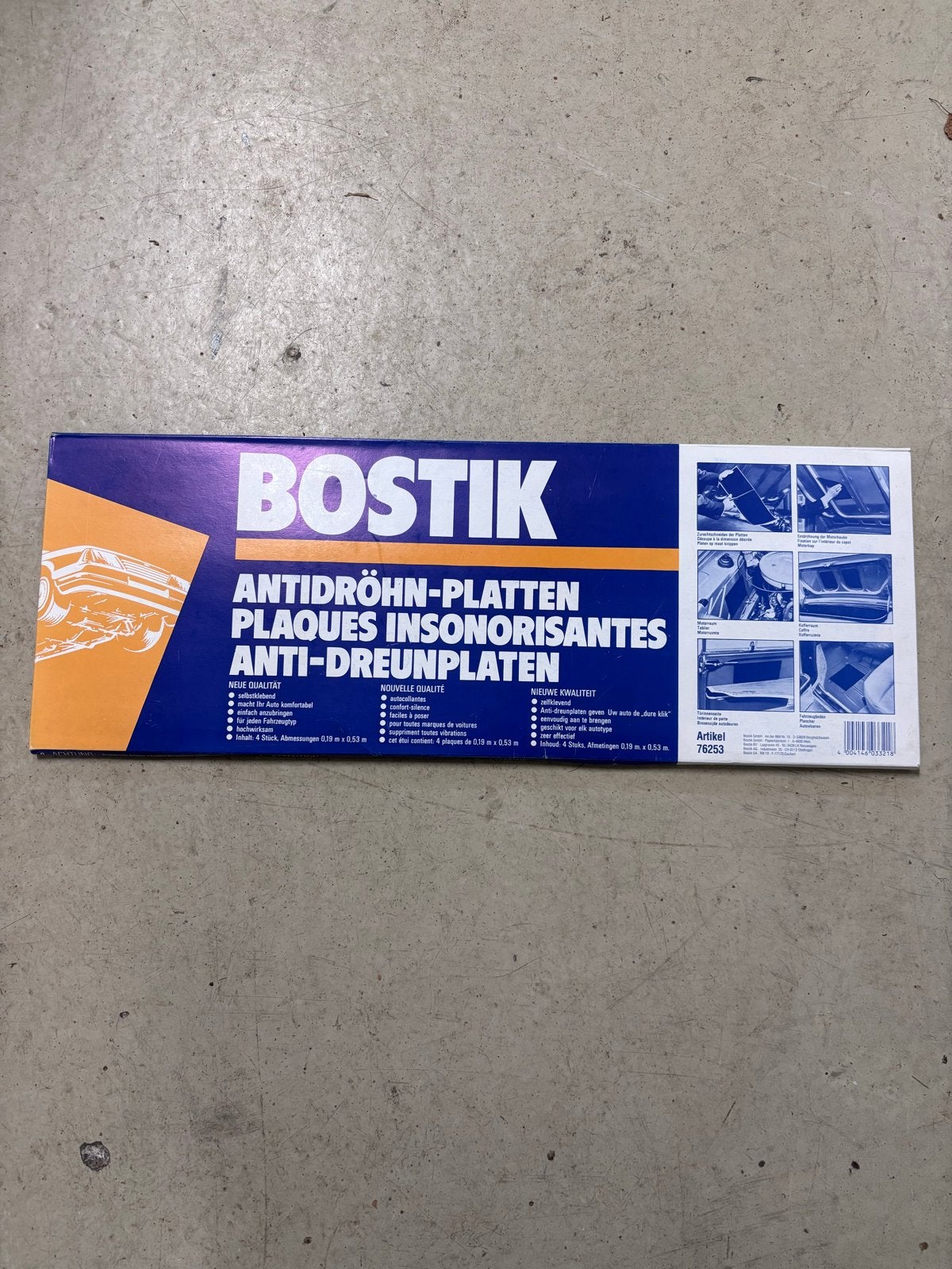 Bostik Antidreunplaten - Geluidsisolatie voor Auto, Ophalen of Verzenden, Nieuw, Universele onderdelen