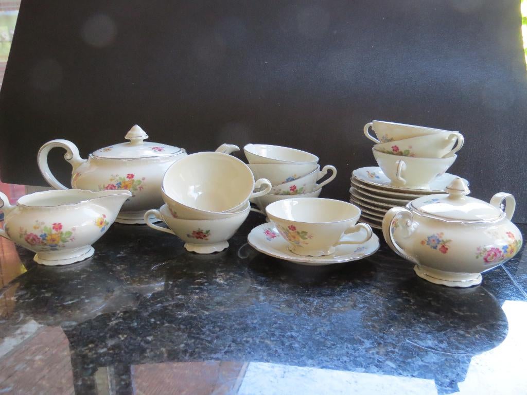 Epiag D.F. Deutschland incompleet servies 1950, Antiek en Kunst, Antiek | Servies los, Ophalen