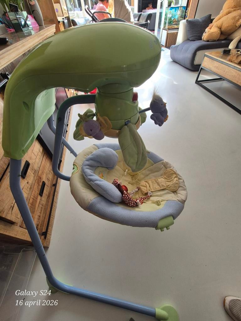 Fisher Price Papasan Schommelstoel - Zo goed als nieuw, Ophalen, Zo goed als nieuw, Overige typen, Met geluid