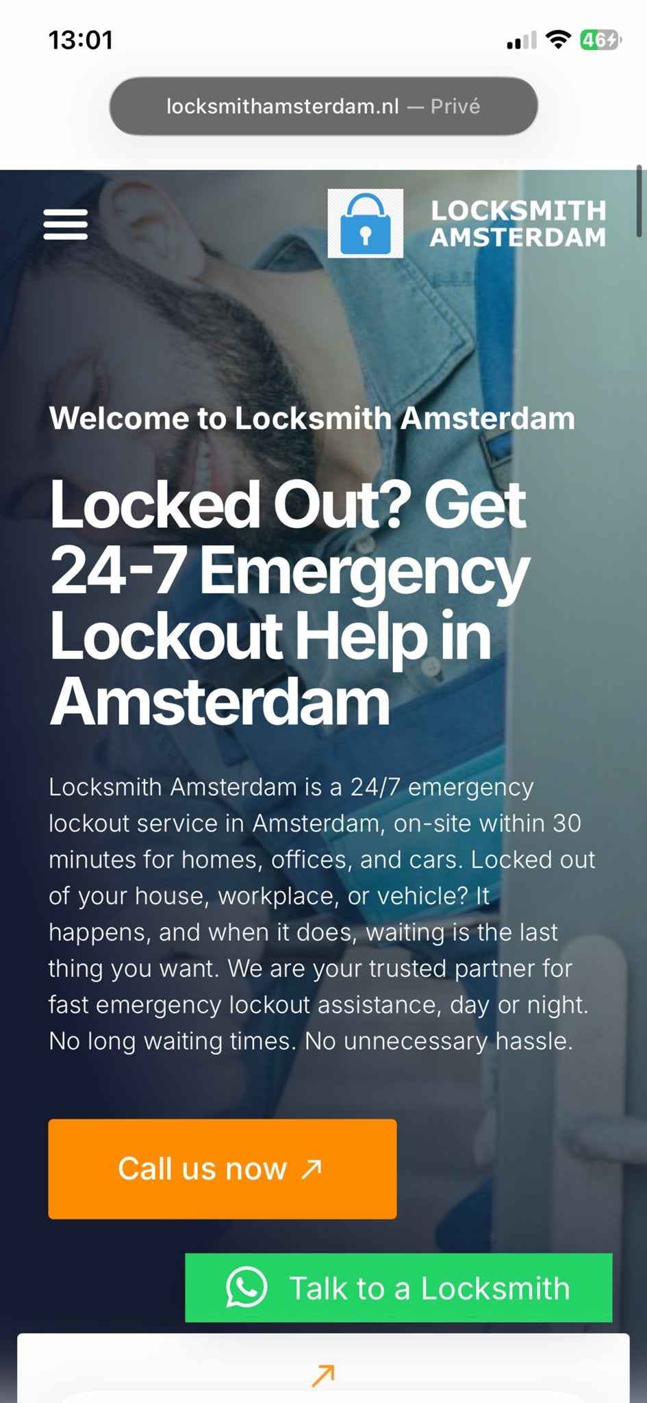 Locksmith Amsterdam, 24-uursservice
