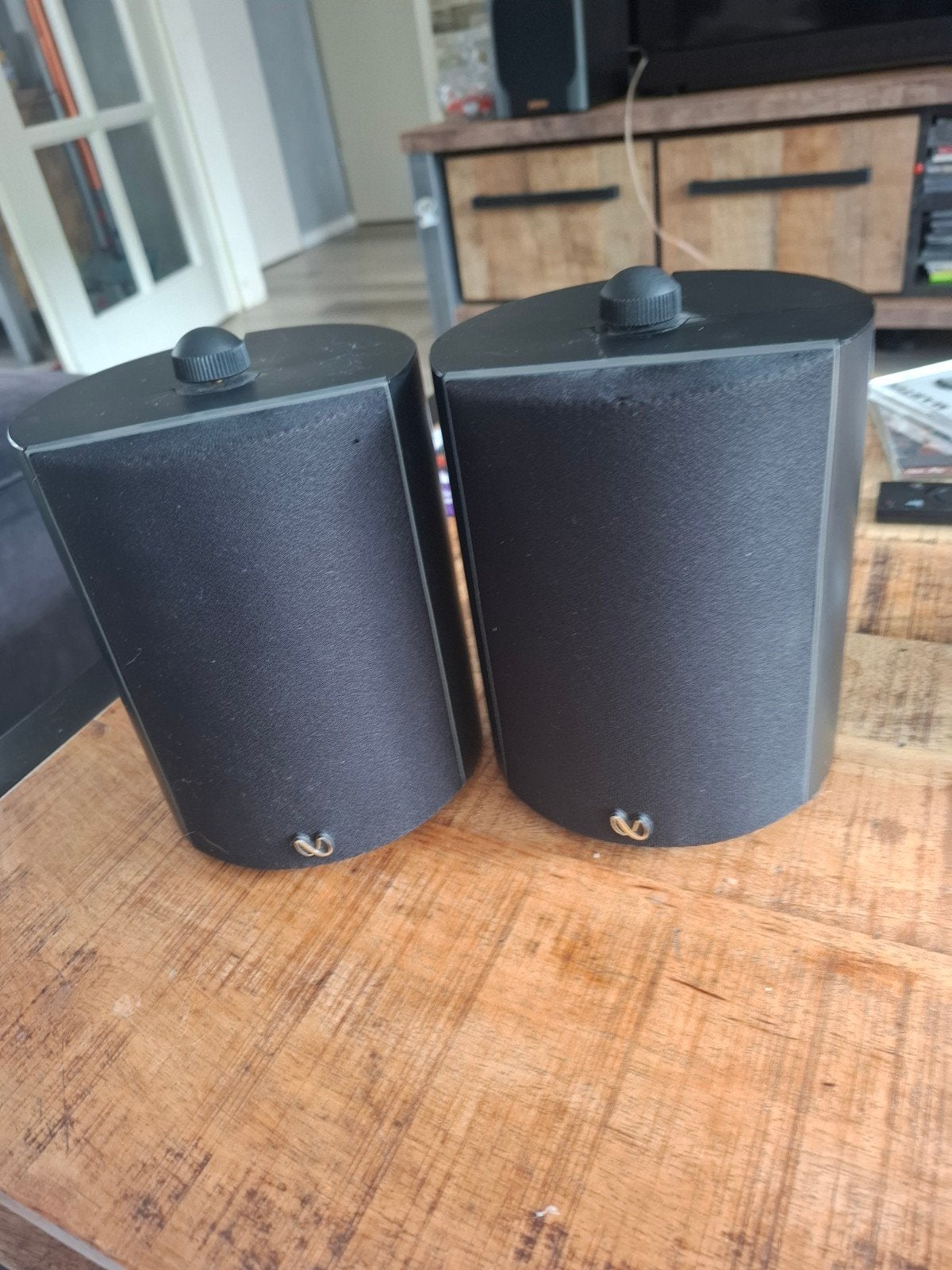 Infinity Micro luidsprekers, Ophalen of Verzenden, Gebruikt, Boekenplank luidspreker