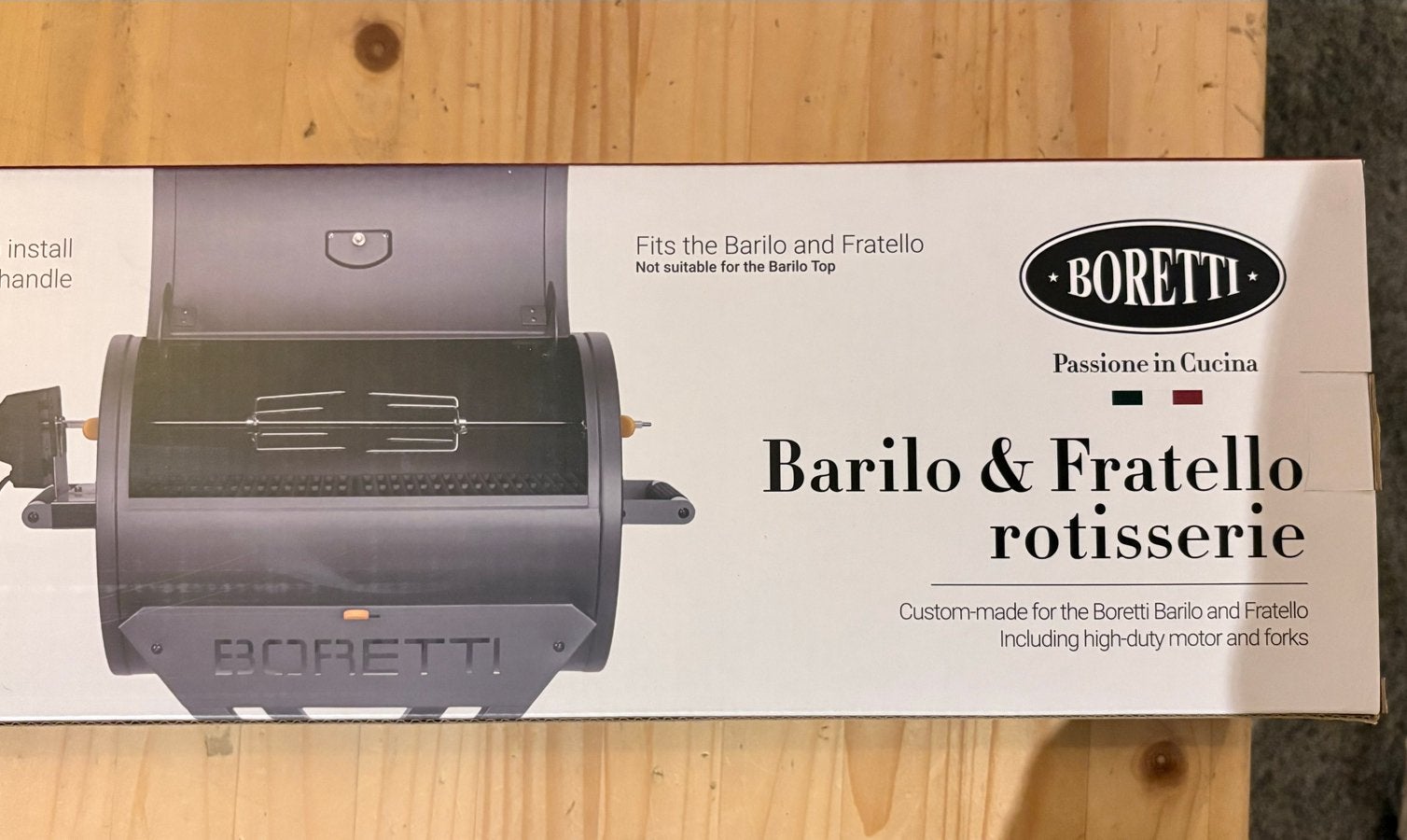 Nieuwe Boretti Rotisserie voor Barilo & Fratello (BBA115), Tuin en Terras, Barbecue-accessoires, Ophalen of Verzenden, Nieuw