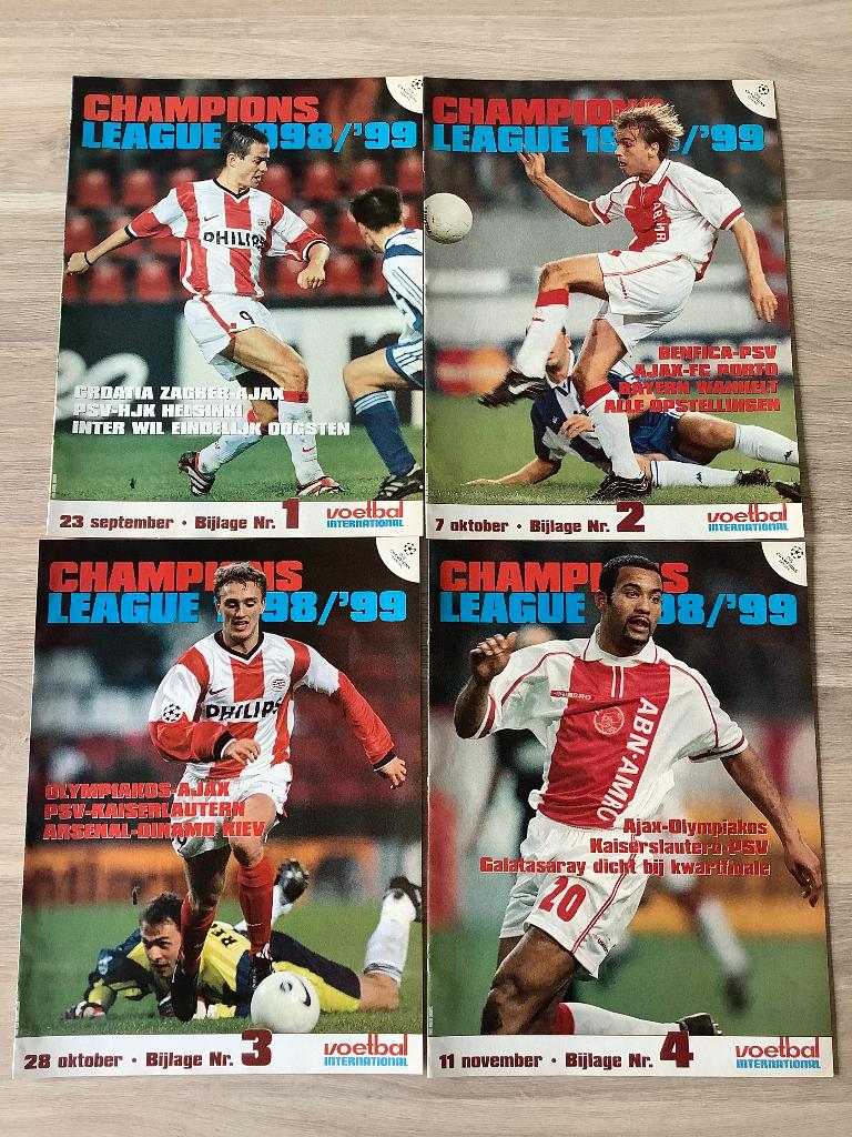 VI Champions League Bijlagen 1998-1999, Ophalen of Verzenden, Zo goed als nieuw, Buitenlandse clubs, Boek of Tijdschrift