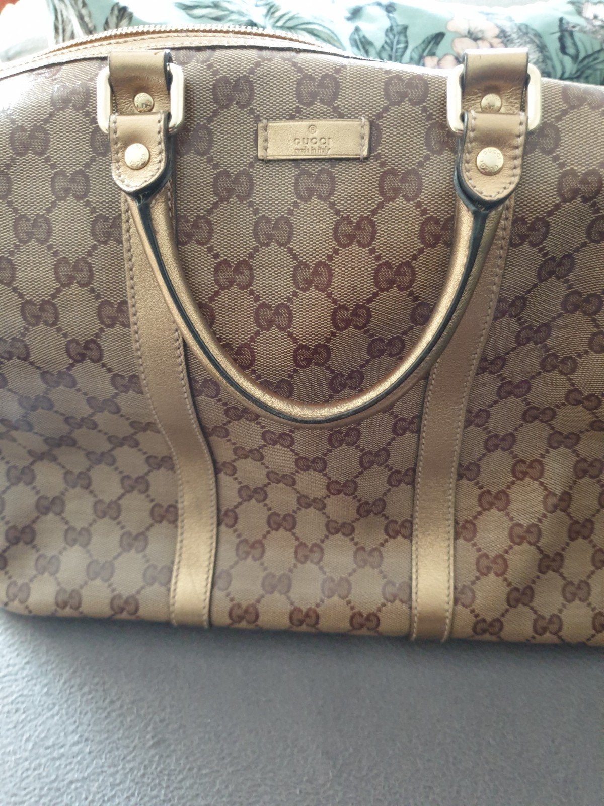 Gucci Handtas - Klassiek GG patroon, Ophalen of Verzenden, Gebruikt, Bruin, Handtas
