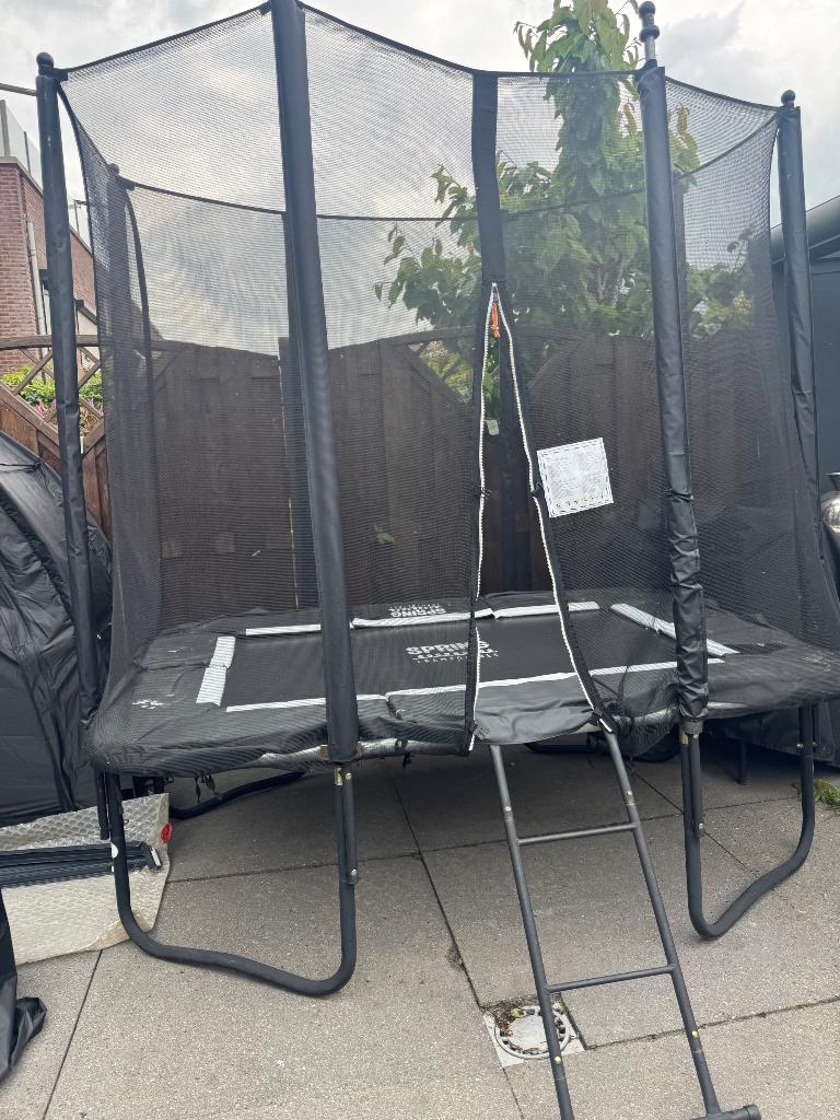 Trampoline, Kinderen en Baby's, Speelgoed | Buiten | Trampolines, Ophalen, Zo goed als nieuw