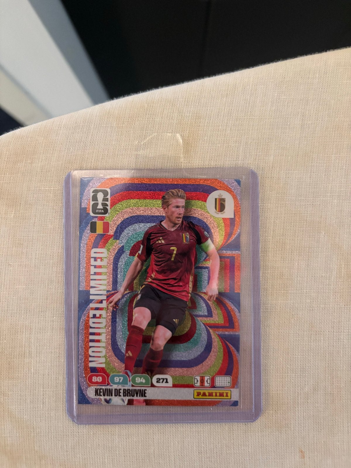 Kevin De Bruyne Panini FIFA 365 Limited Edition Kaart, Verzamelen, Sportartikelen en Voetbal, Ophalen of Verzenden, Zo goed als nieuw