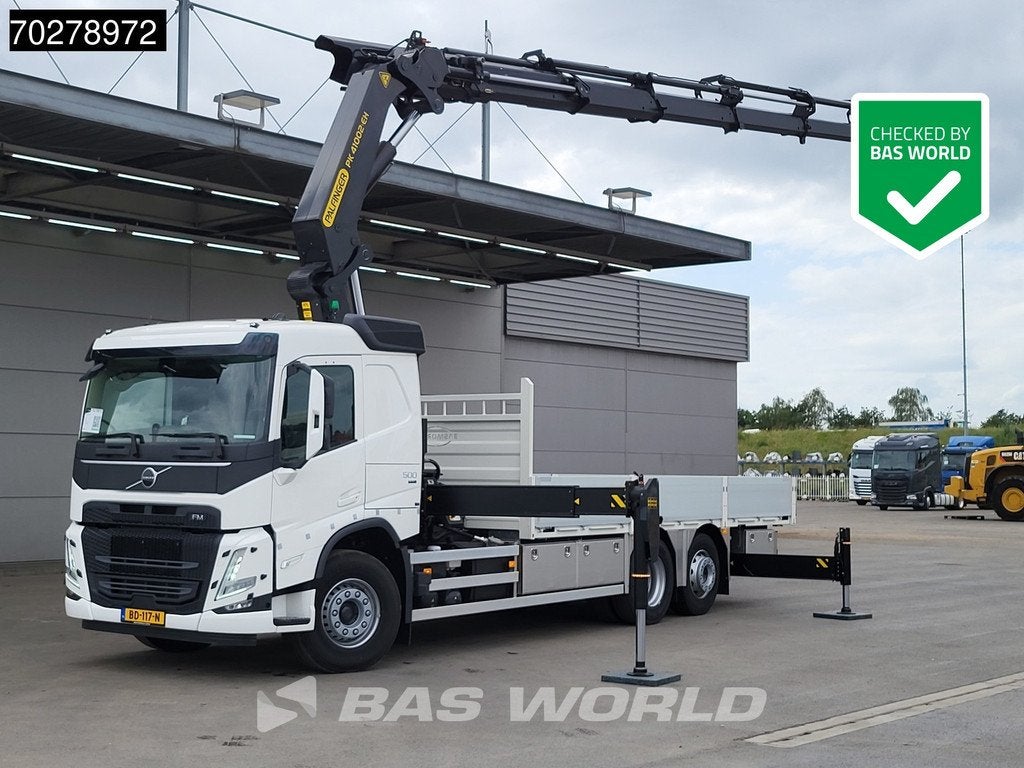 Volvo FM 500 6X2 NL-Truck Palfinger PK41002 EH Crane Kran Li, Auto's, Vrachtwagens, Bedrijf, Te koop, Achteruitrijcamera, Airconditioning