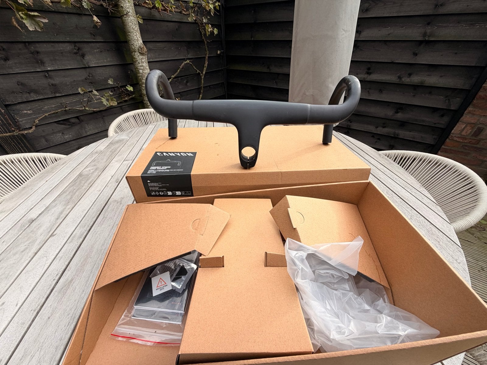 Canyon CP0030 Aero Cockpit - 420 / 80 - Als nieuw, compleet, Stuur, Ophalen of Verzenden, Zo goed als nieuw, Racefiets
