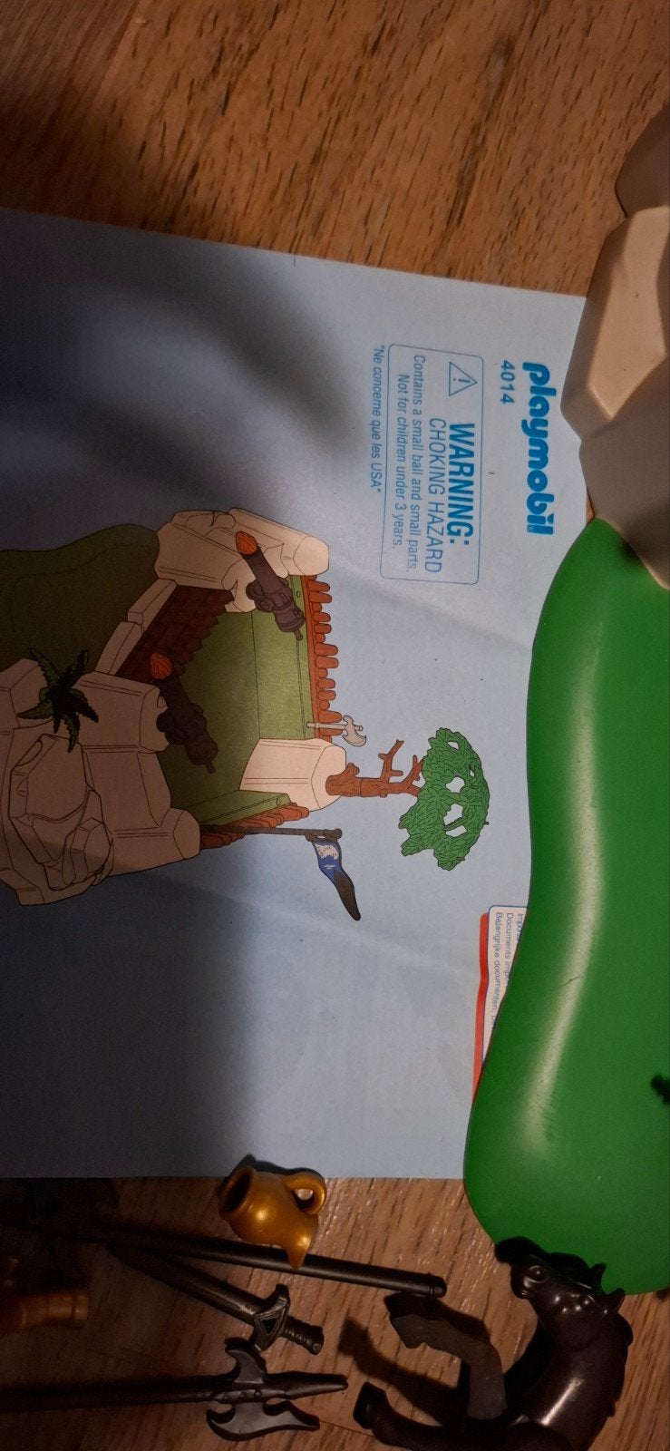 Playmobil 4014 Drakenburcht met ridders en paard, Gebruikt, Complete set, Ophalen of Verzenden, Kasteel/Fort