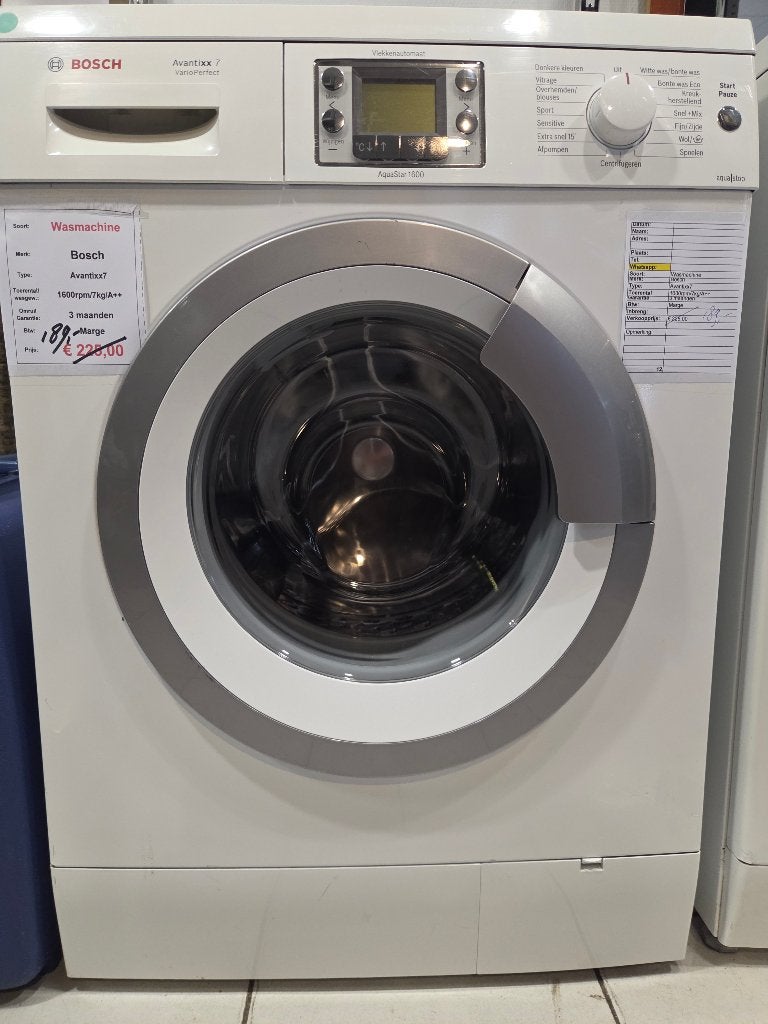 wasmachine - Bosch - 7kg - A++ - AFGEPRIJSD!, Witgoed en Apparatuur, Wasmachines, Duitsland, Nl-infocentrum-bosch@bshg.com, Refurbished