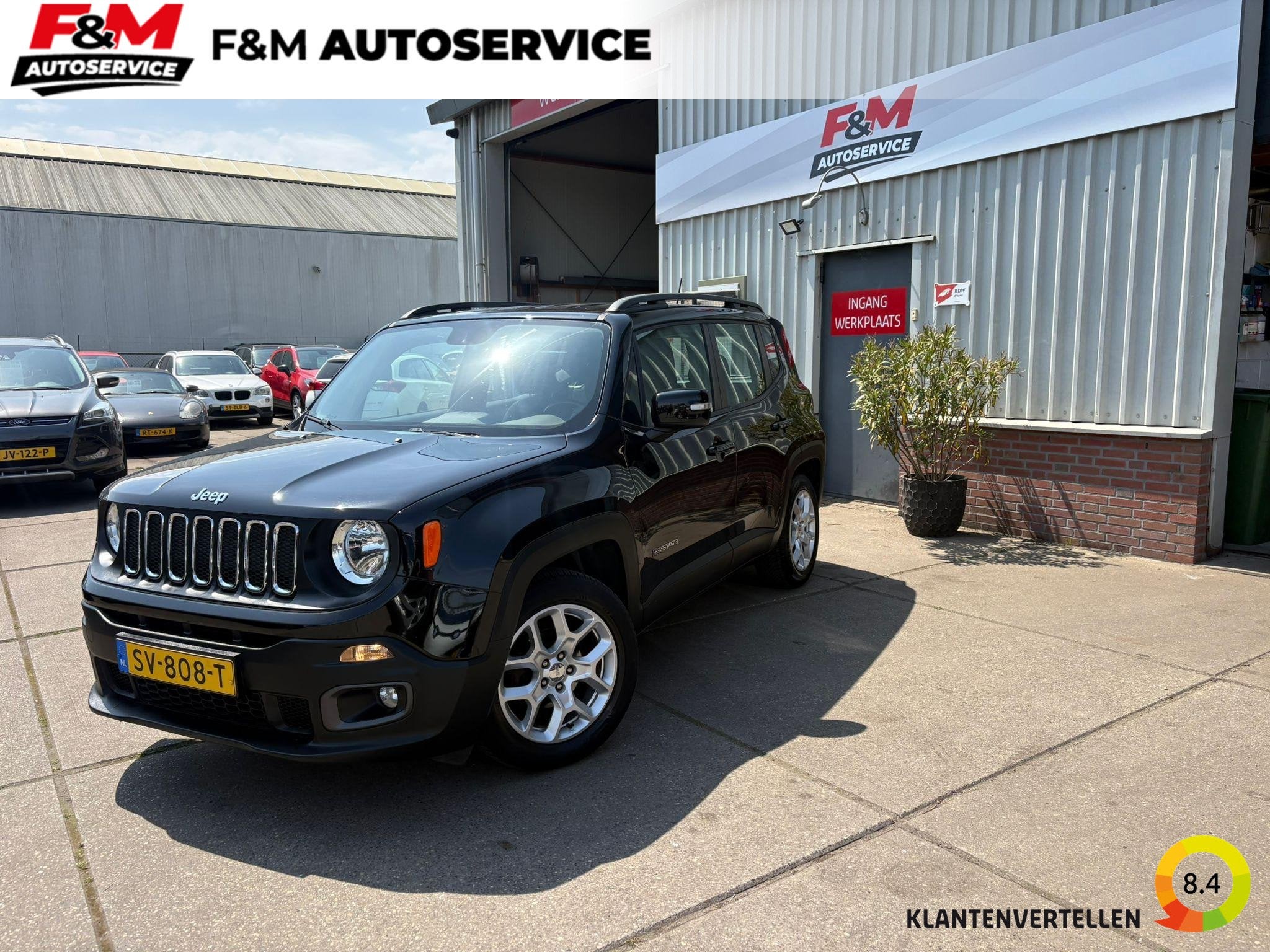 Jeep Renegade 1.4 MultiAir Night Eagle Airco, cruise, trekha, Auto's, Jeep, Stof, Gebruikt, 4 cilinders, Zwart