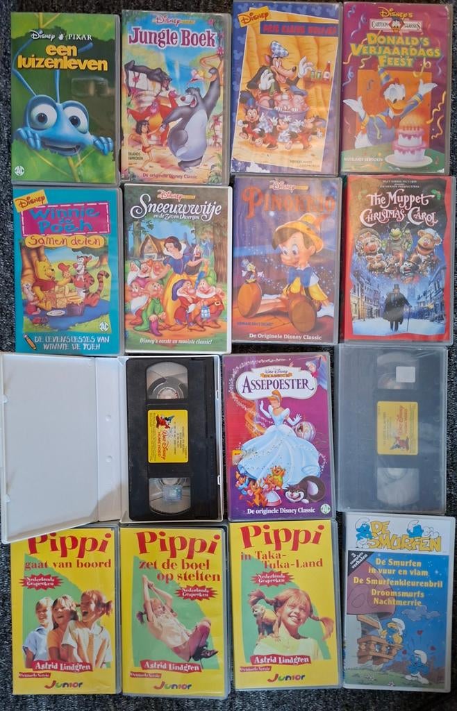 Diverse videobanden o.a. van walt Disney, Cd's en Dvd's, VHS | Kinderen en Jeugd, Alle leeftijden, Ophalen of Verzenden, Gebruikt