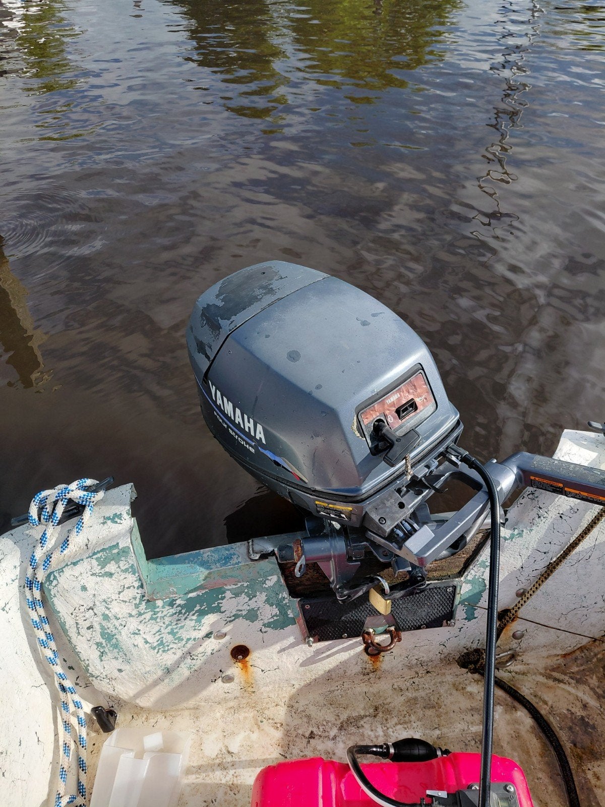 Yamaha 9.9pk Langstaart Buitenboordmotor, Watersport en Boten, Ophalen, Gebruikt, Benzine, 5 tot 10 pk